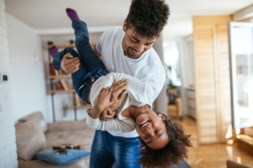 Father playing with his child