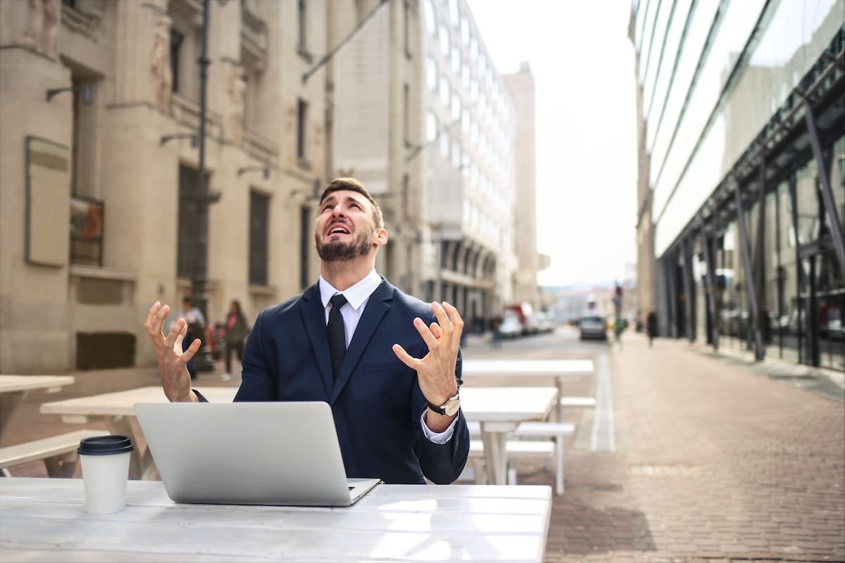 Frustrated man