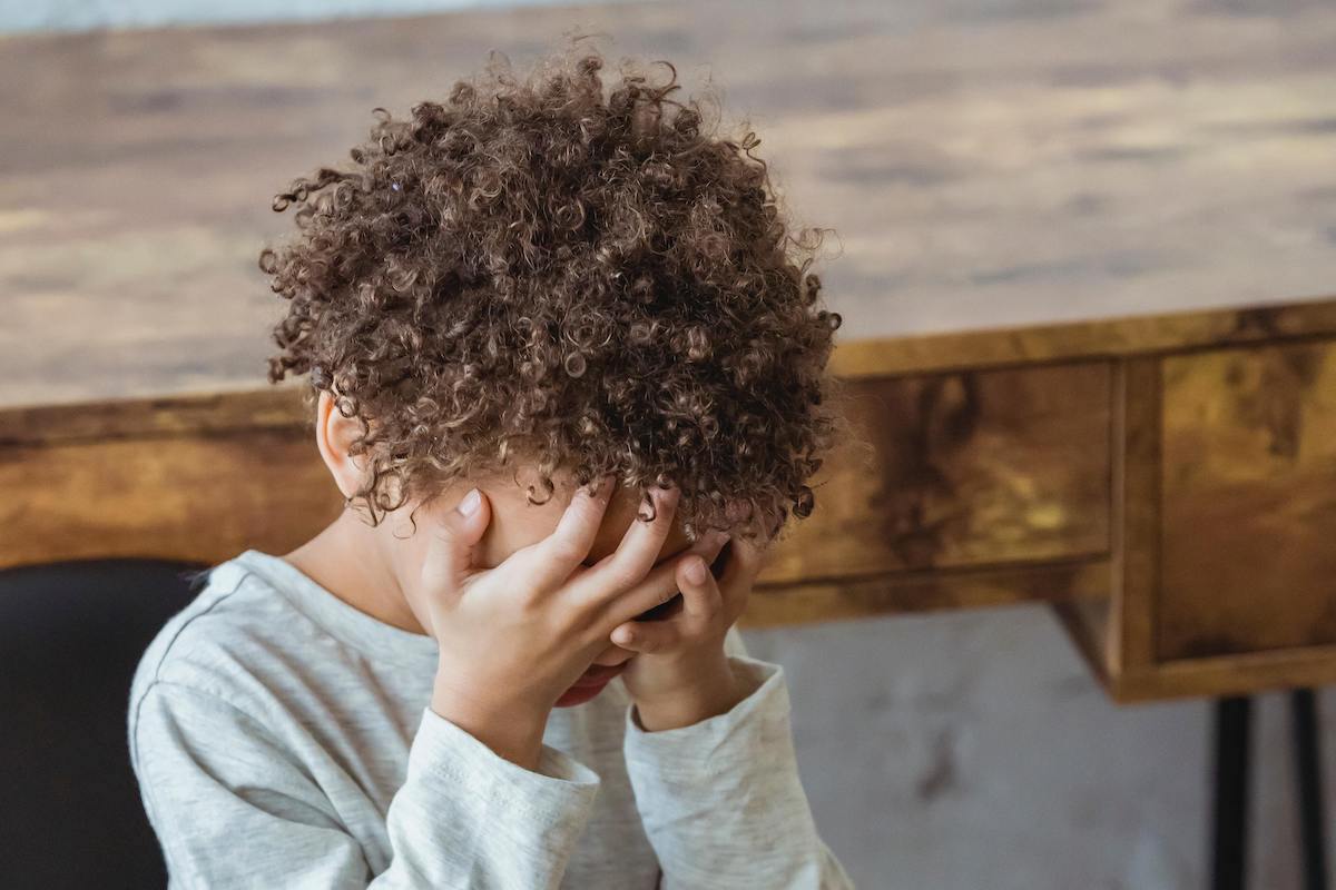 Child upset because of neglectful parenting