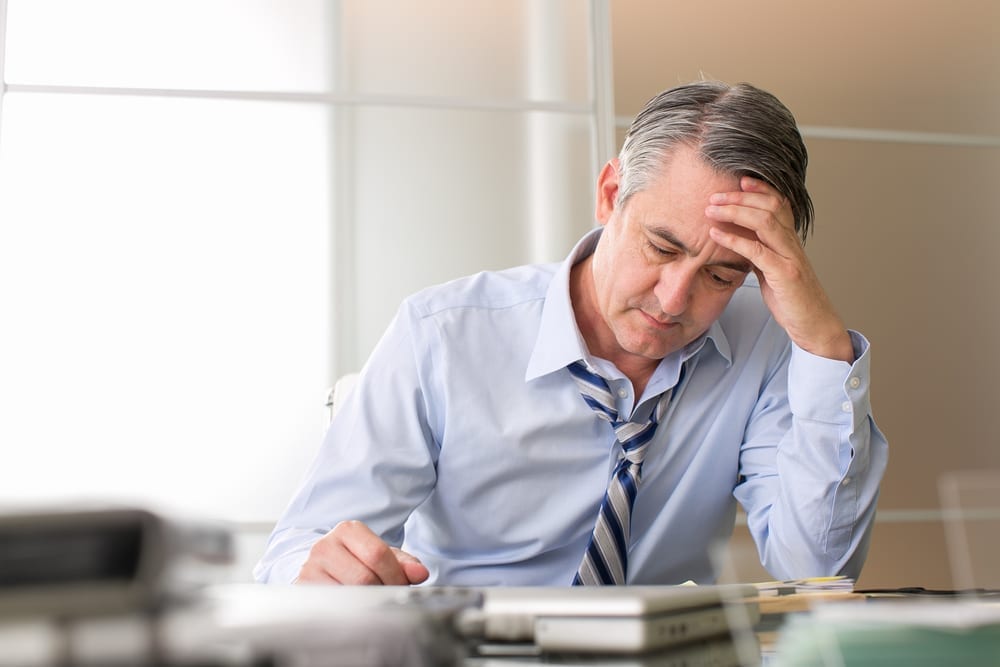 stressed worker