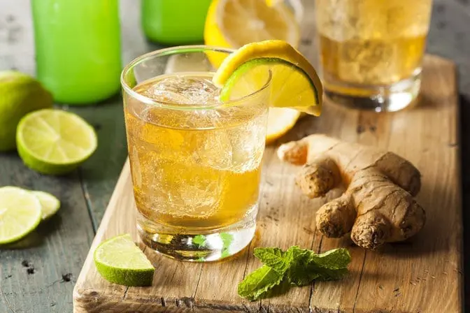 Ginger and lime juice