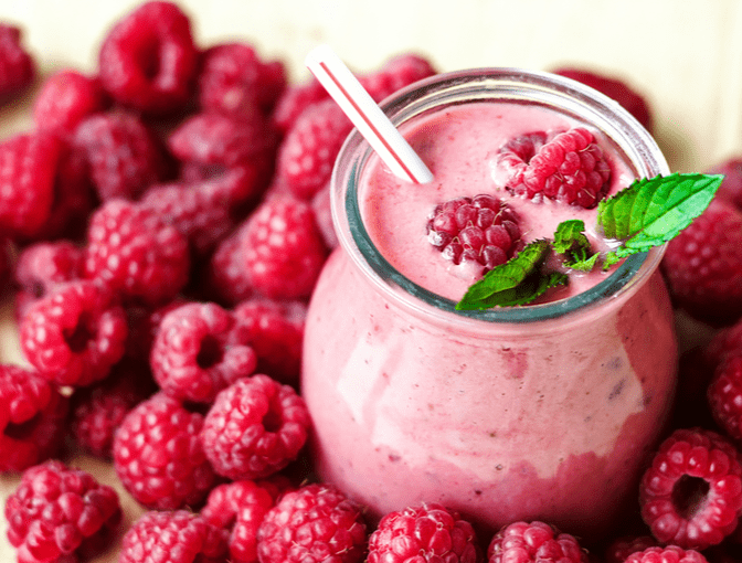 Raspberry smoothie