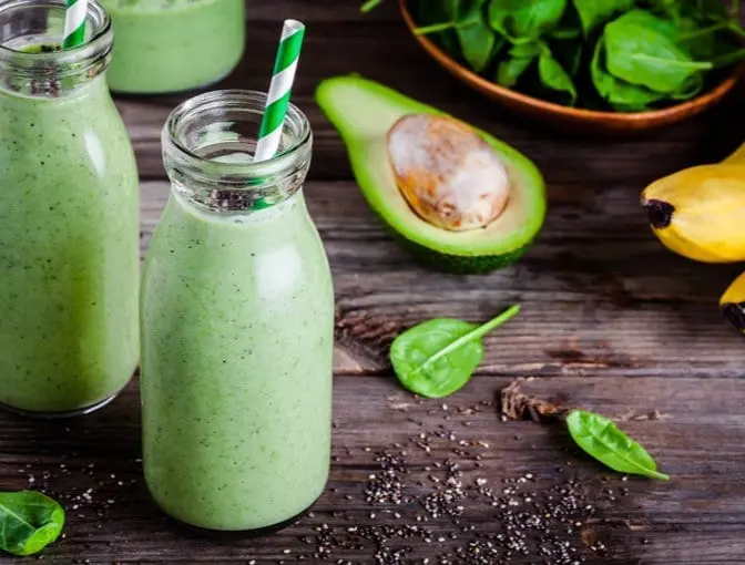  5. Coffee, banana and avocado smoothie