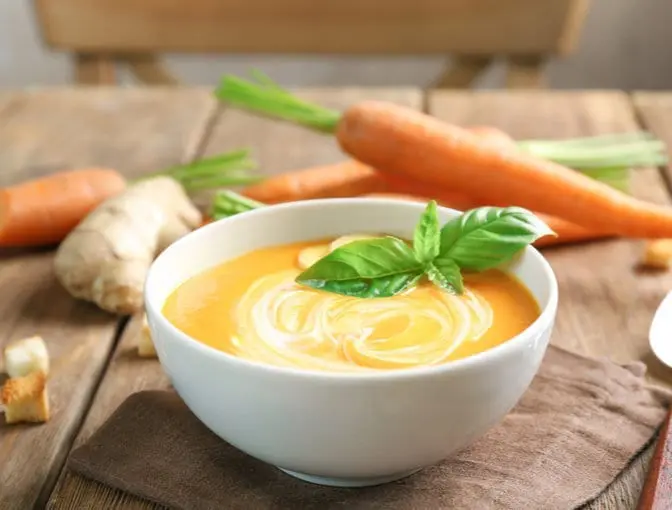 Carrot ginger soup