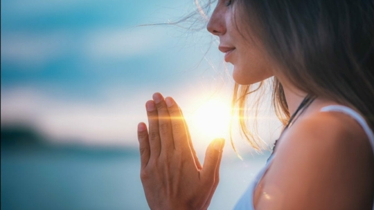 Woman praying