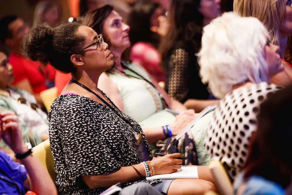 Participant in the audience at Mindvalley's A-Fest 2017 in Ibiza