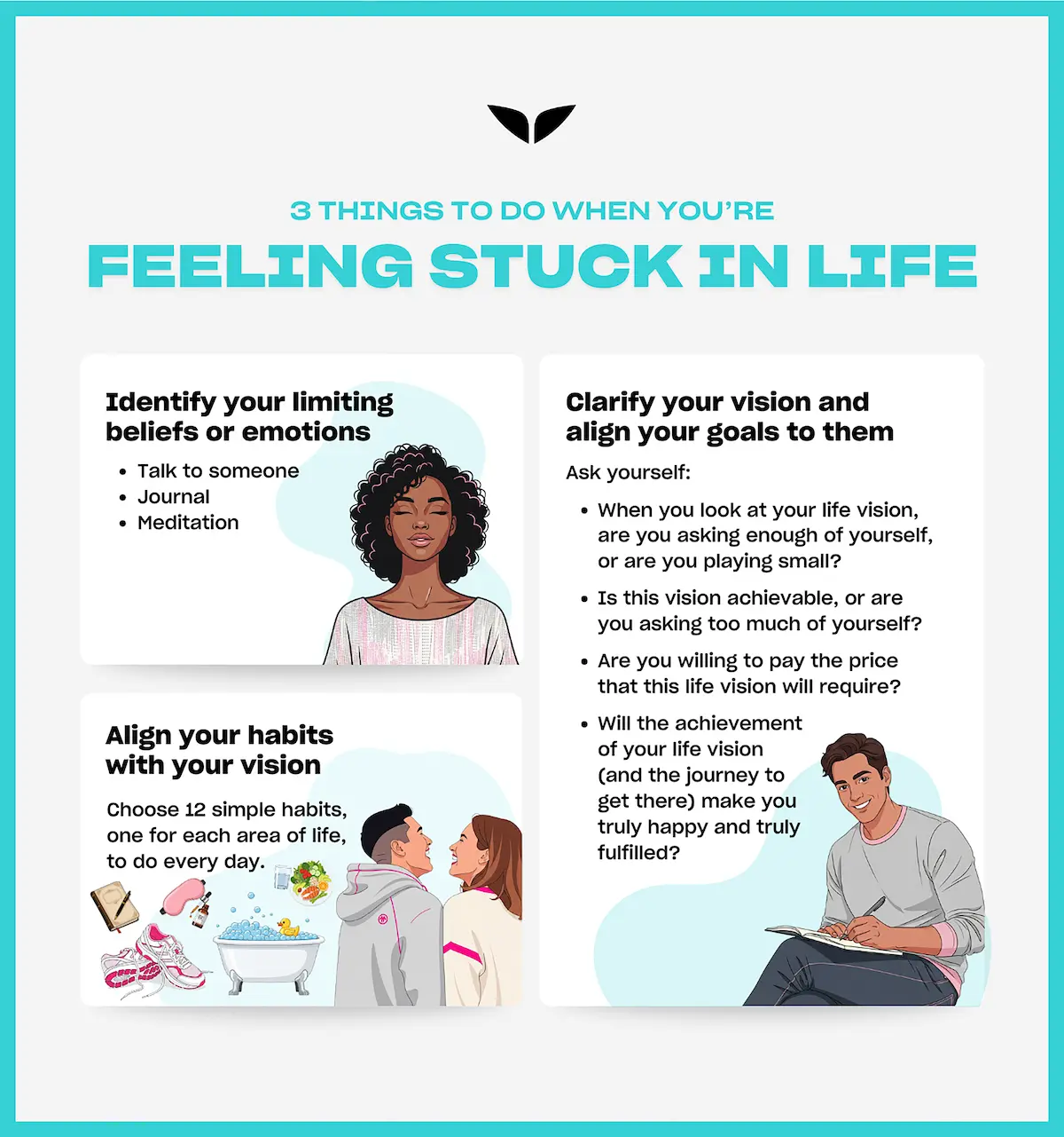 Three ways to stop feeling stuck in life