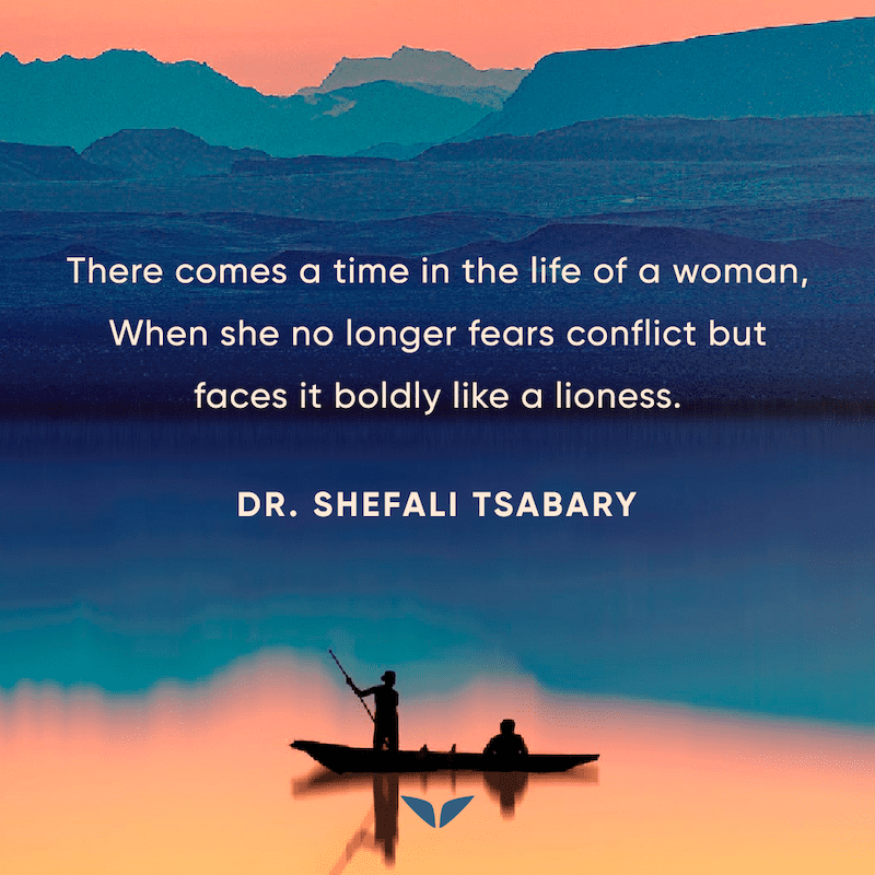 A quote from one of the female poems by Dr. Shefali Tsabary