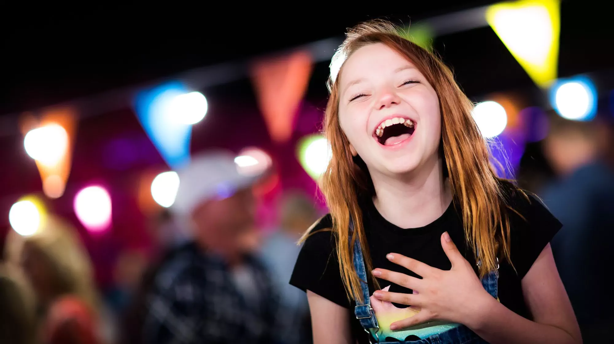 Girl having fun at A-Fest 2018 Sardinia with law of attraction