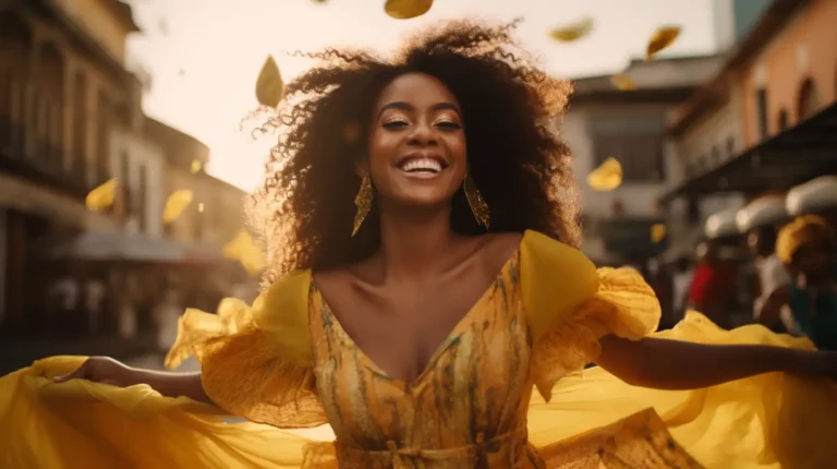 A happy woman