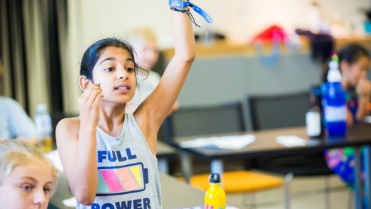 Girl at Mindvalley University 2018 in Tallinn, Estonia