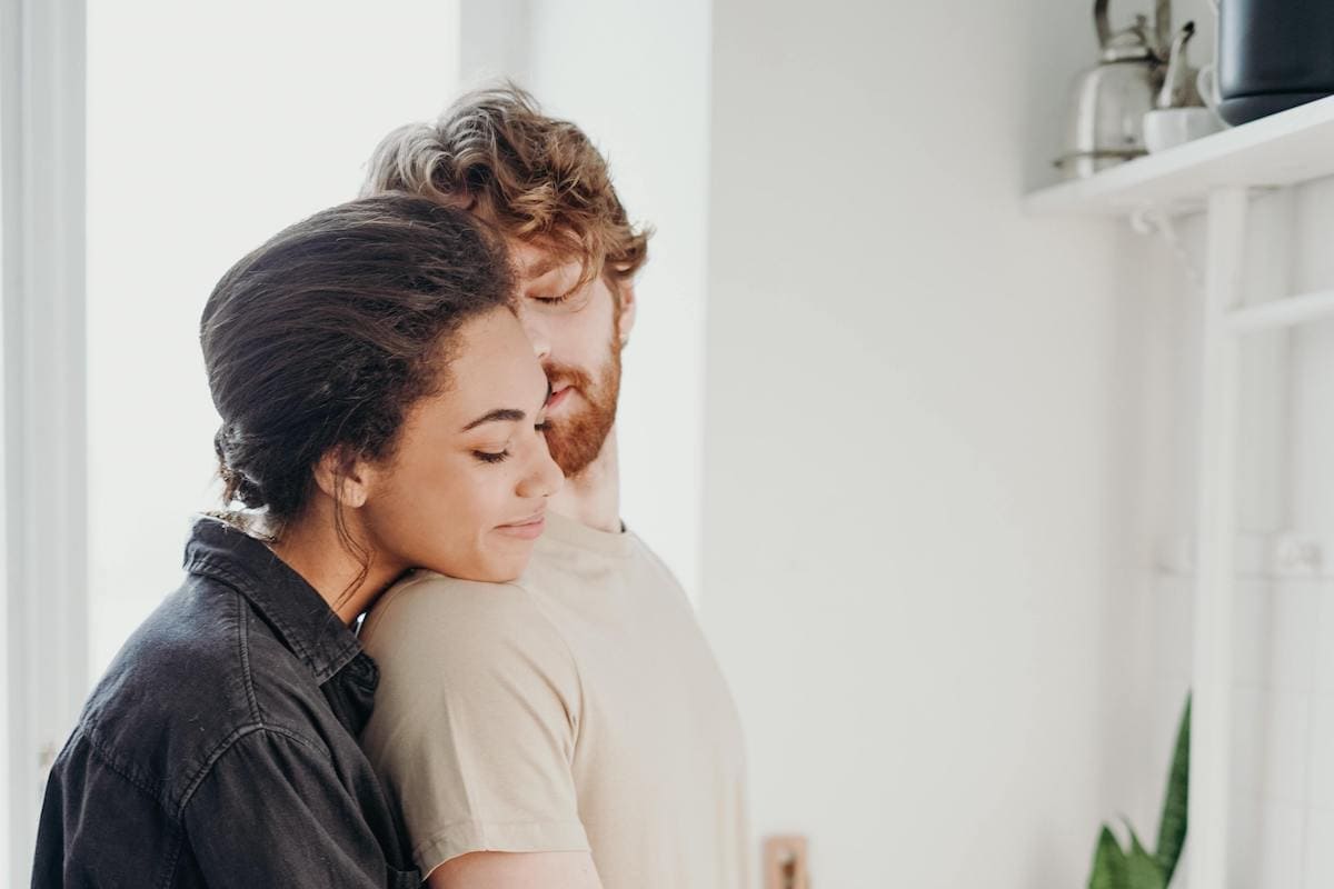 Woman and man showing what is forgiveness