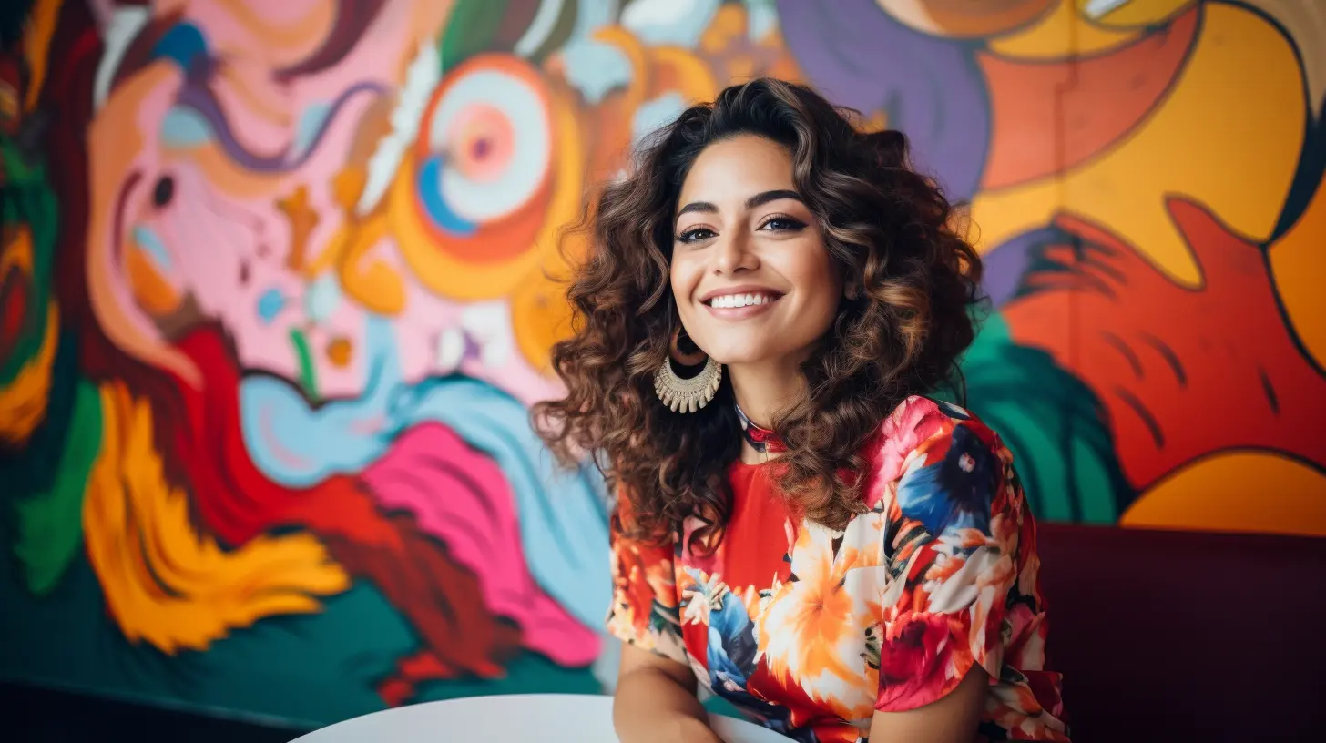 A happy woman with self-respect