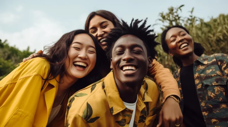 A group of happy friends