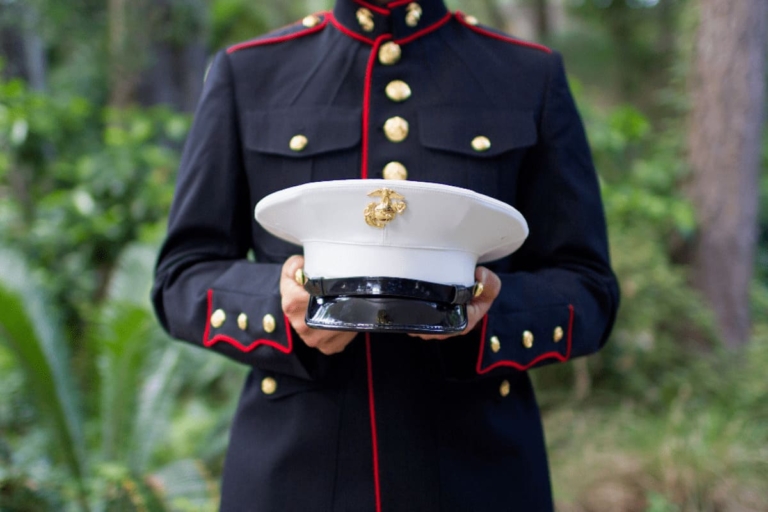 Marines in Mindvalley holding their cap