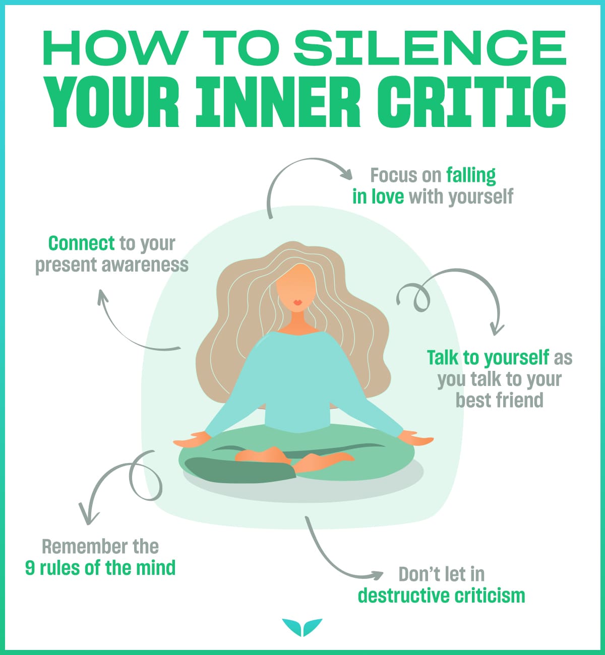 Graphic on how to silence your inner critic