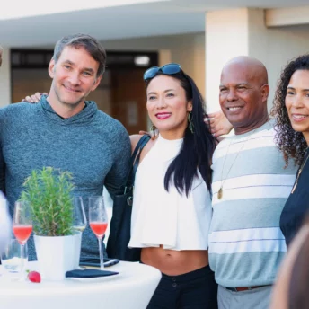 Keith Ferrazzi with a group of people
