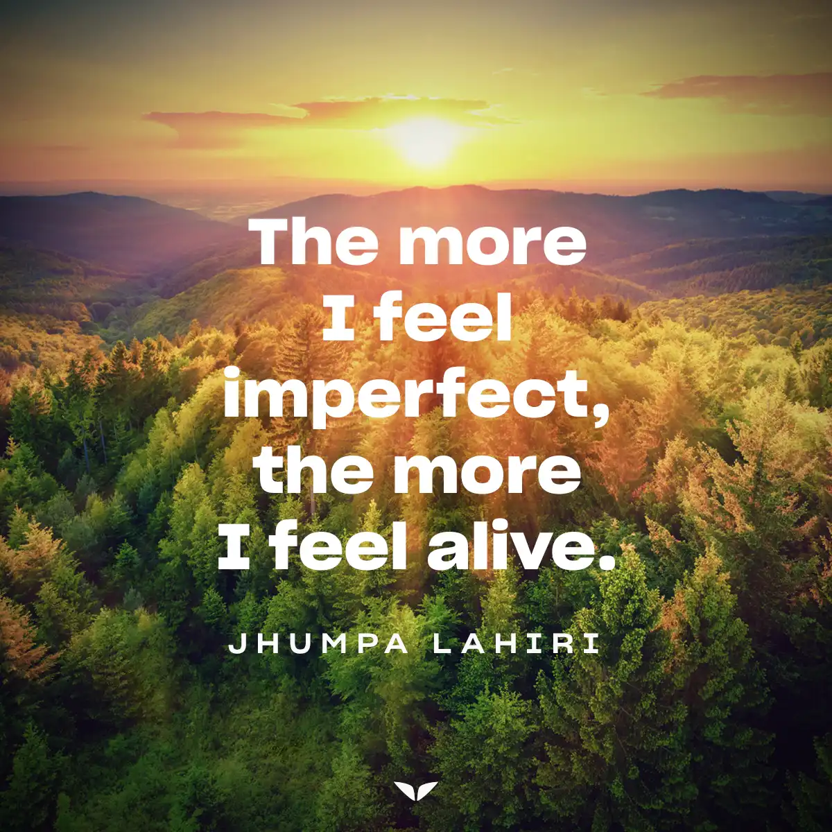 Jhumpa Lahiri quote on feeling imperfect