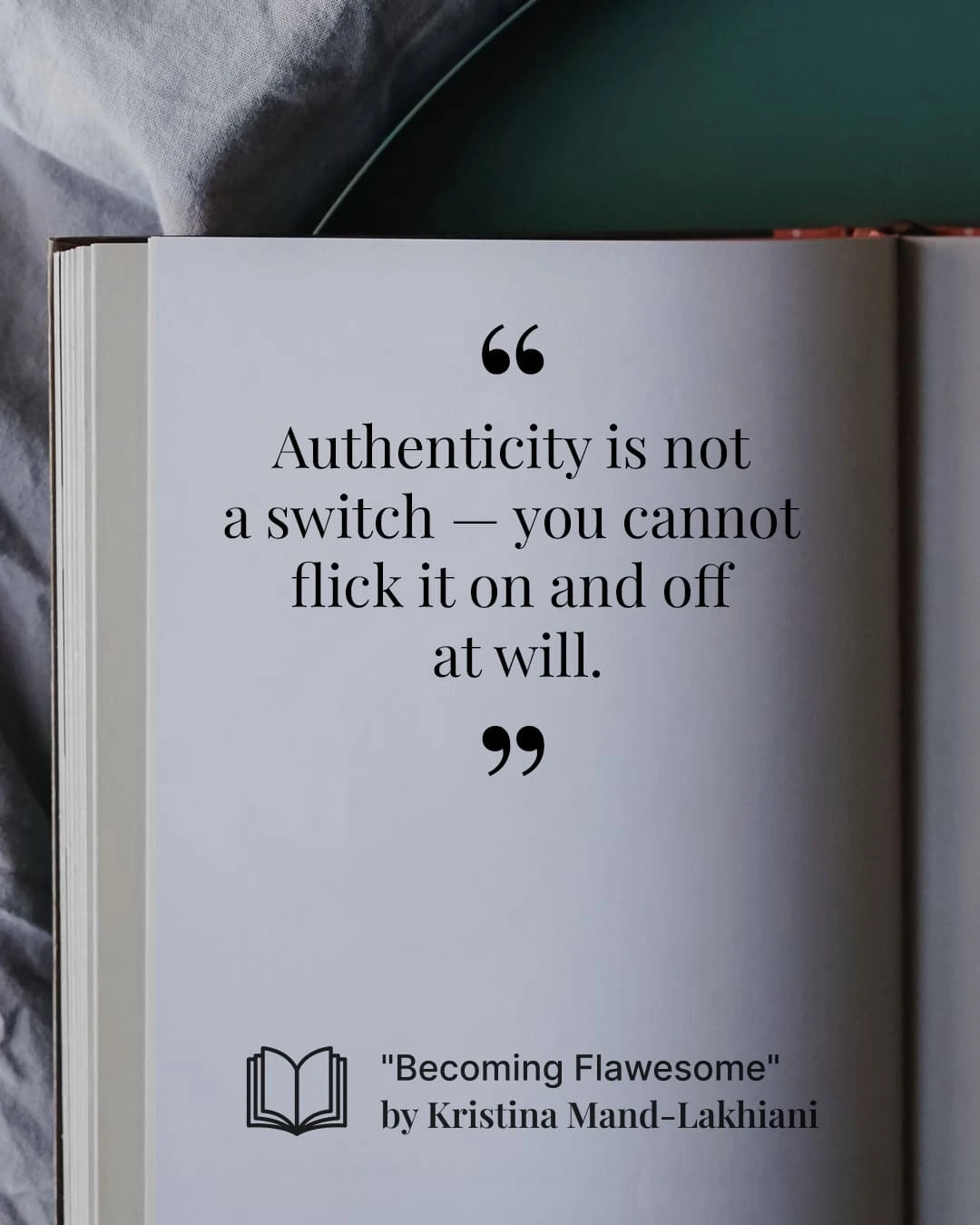 Kristina Mänd-Lakhiani quote about becoming flawesome