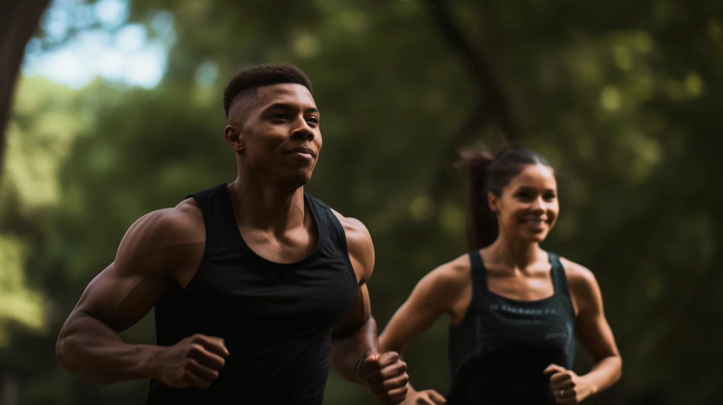 People jogging as part of the transformational coaching