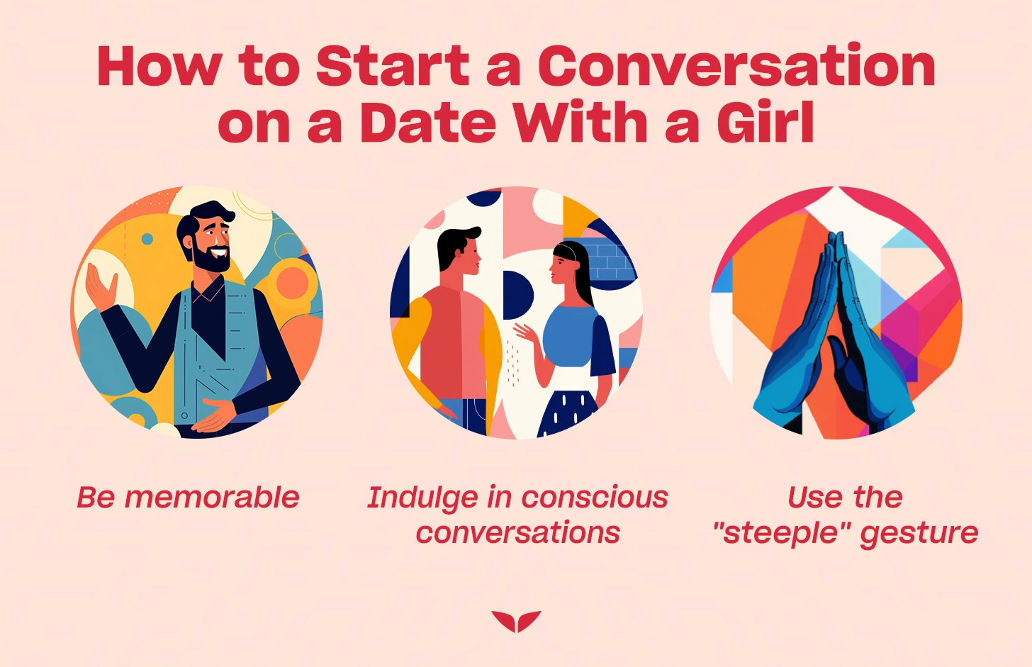 Graphics on how to start a conversation with a girl