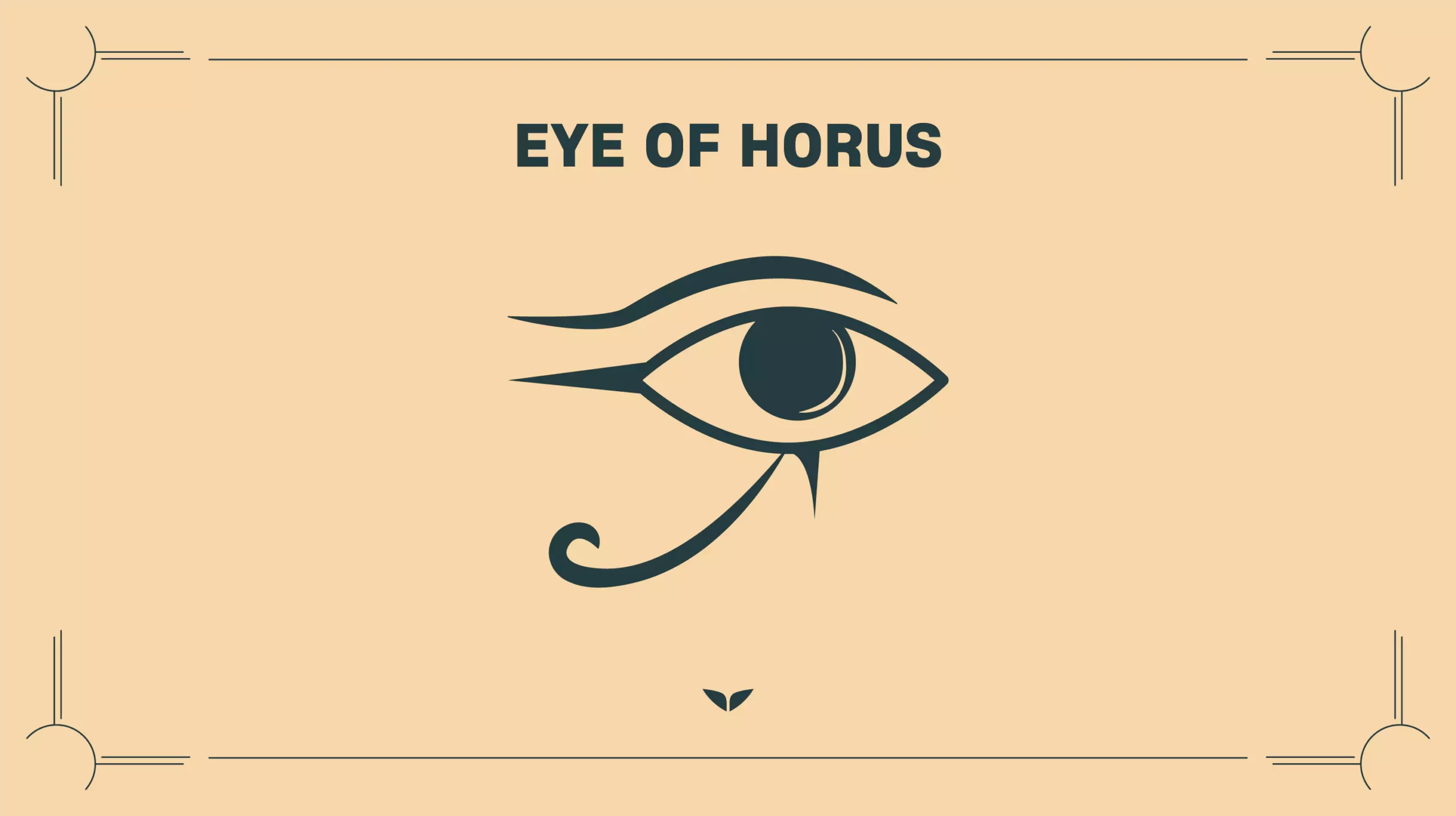 Custom graphic of the spiritual symbol, Eye of Horus