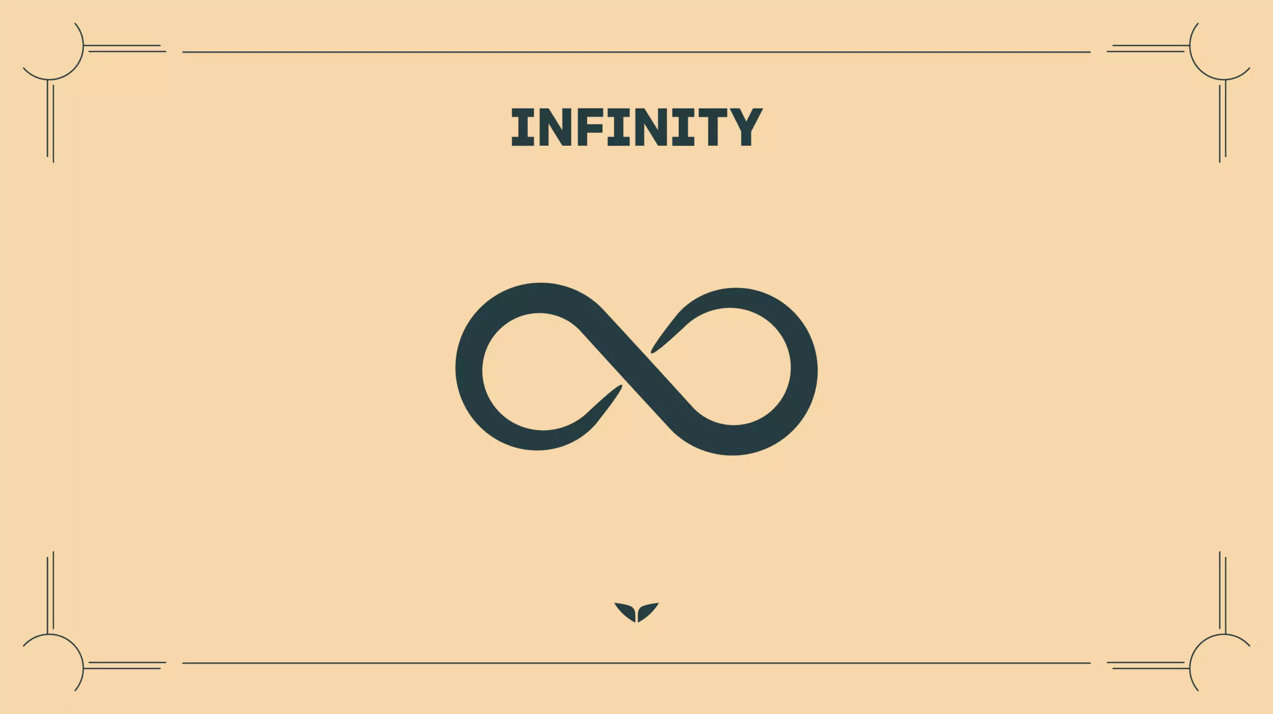 Custom graphic of the spiritual symbol, Infinity