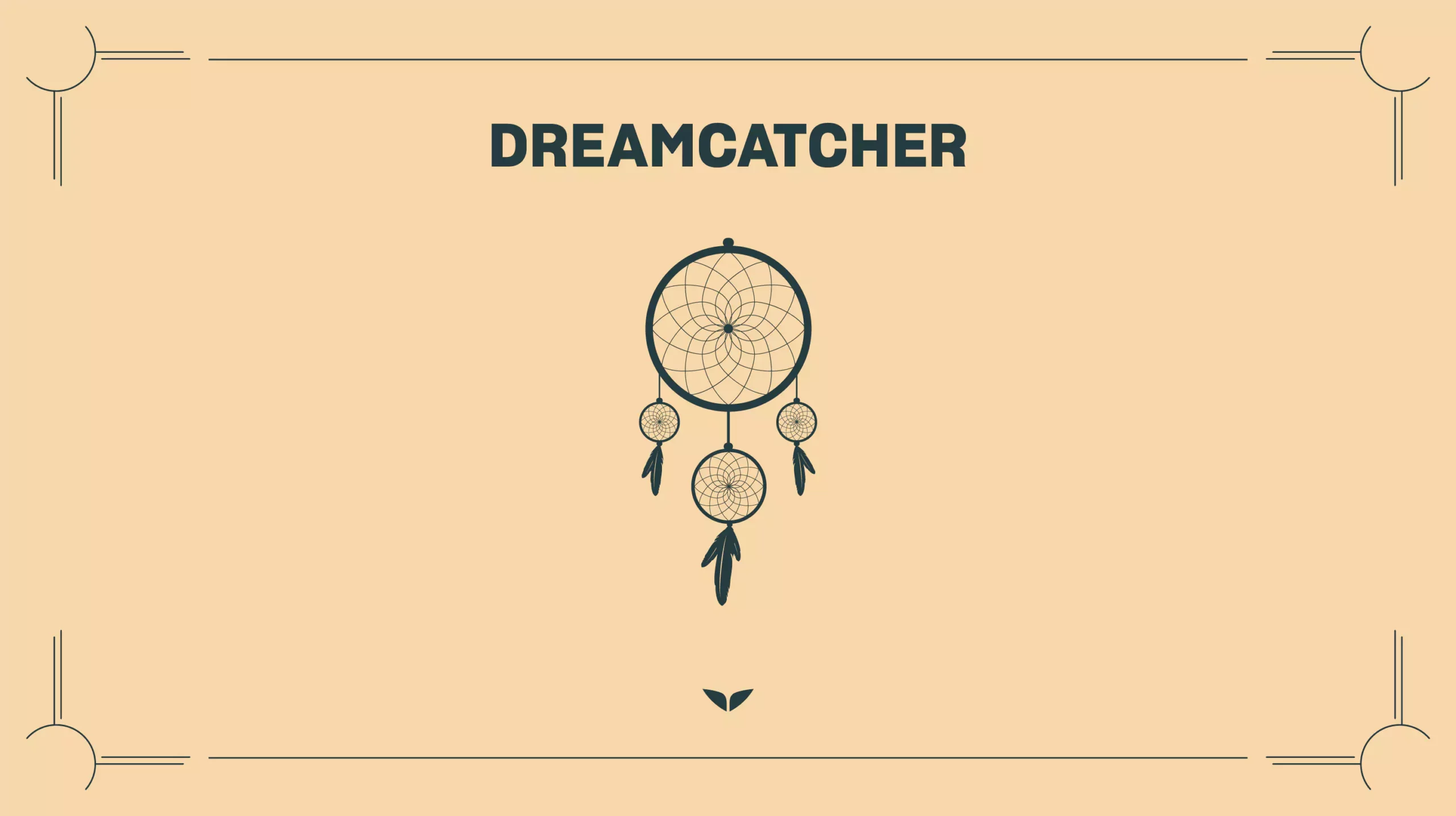 Custom graphic of the spiritual symbol, Dream Catcher