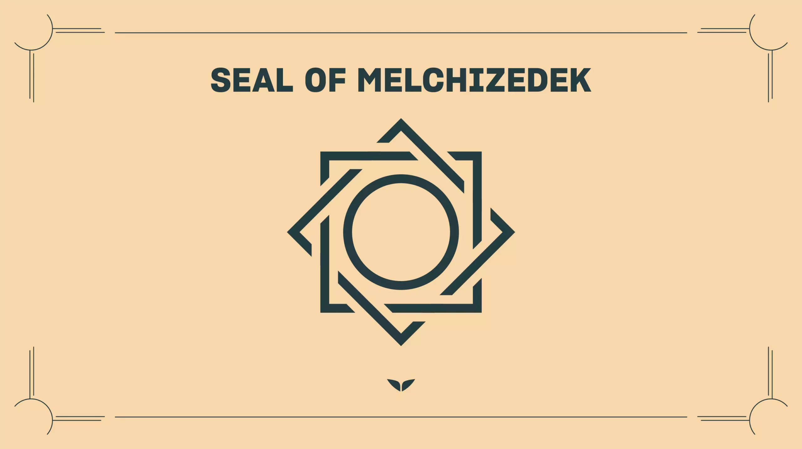 Custom graphic of the spiritual symbol, Seal of Melchizedek