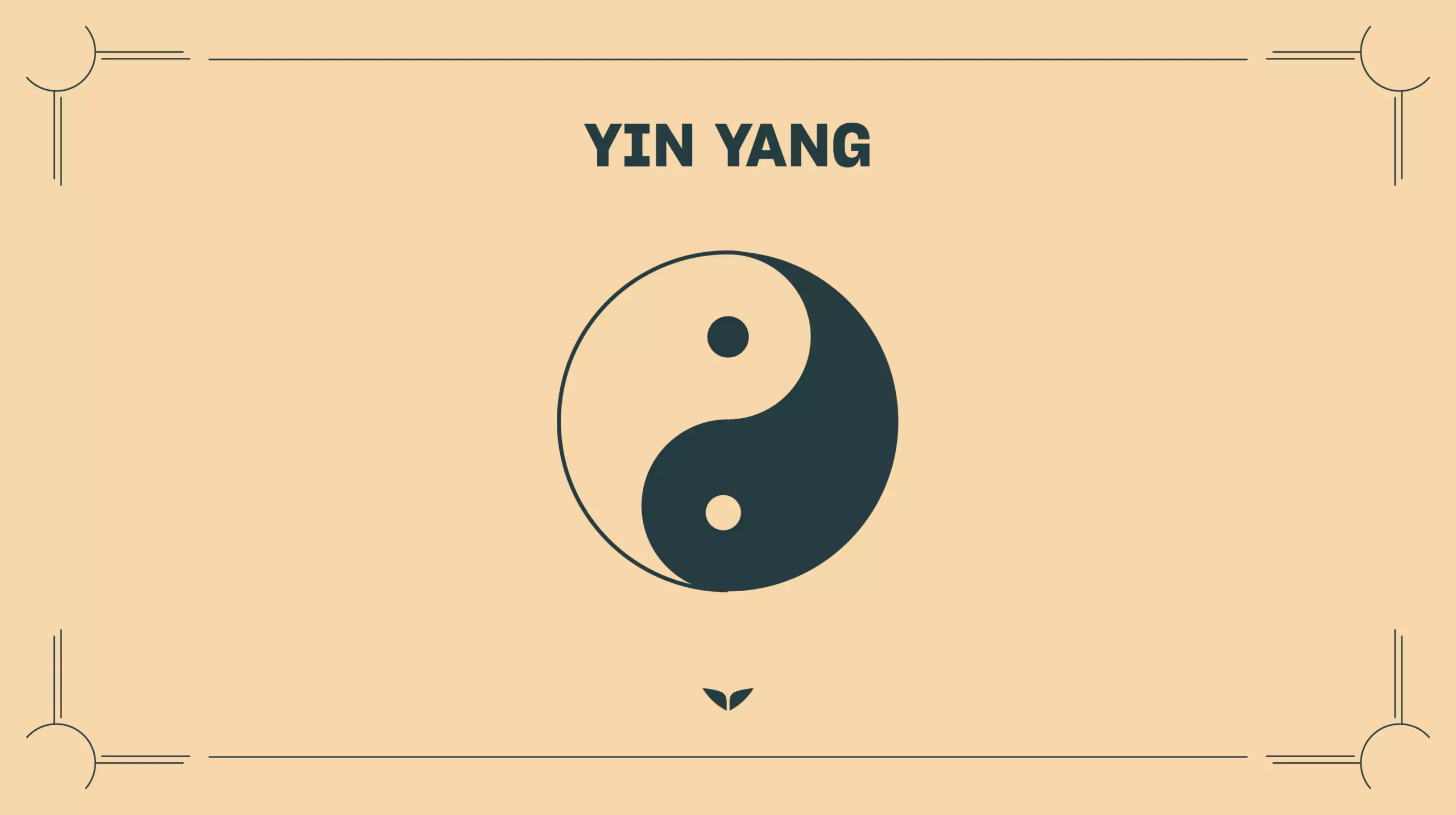 Custom graphic of the spiritual symbol, Yin Yang