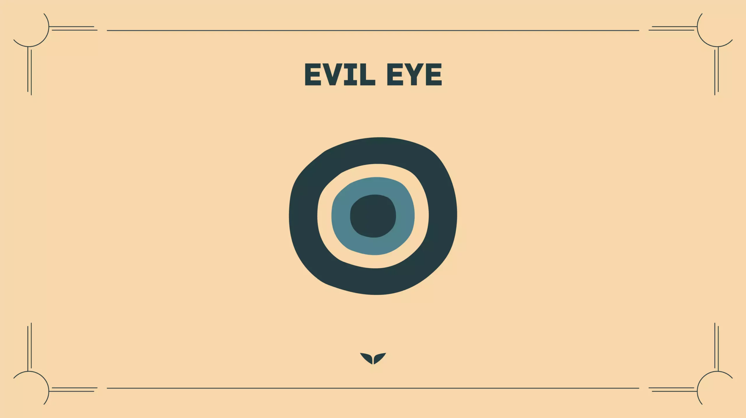 Custom graphic of the spiritual symbol, Evil Eye