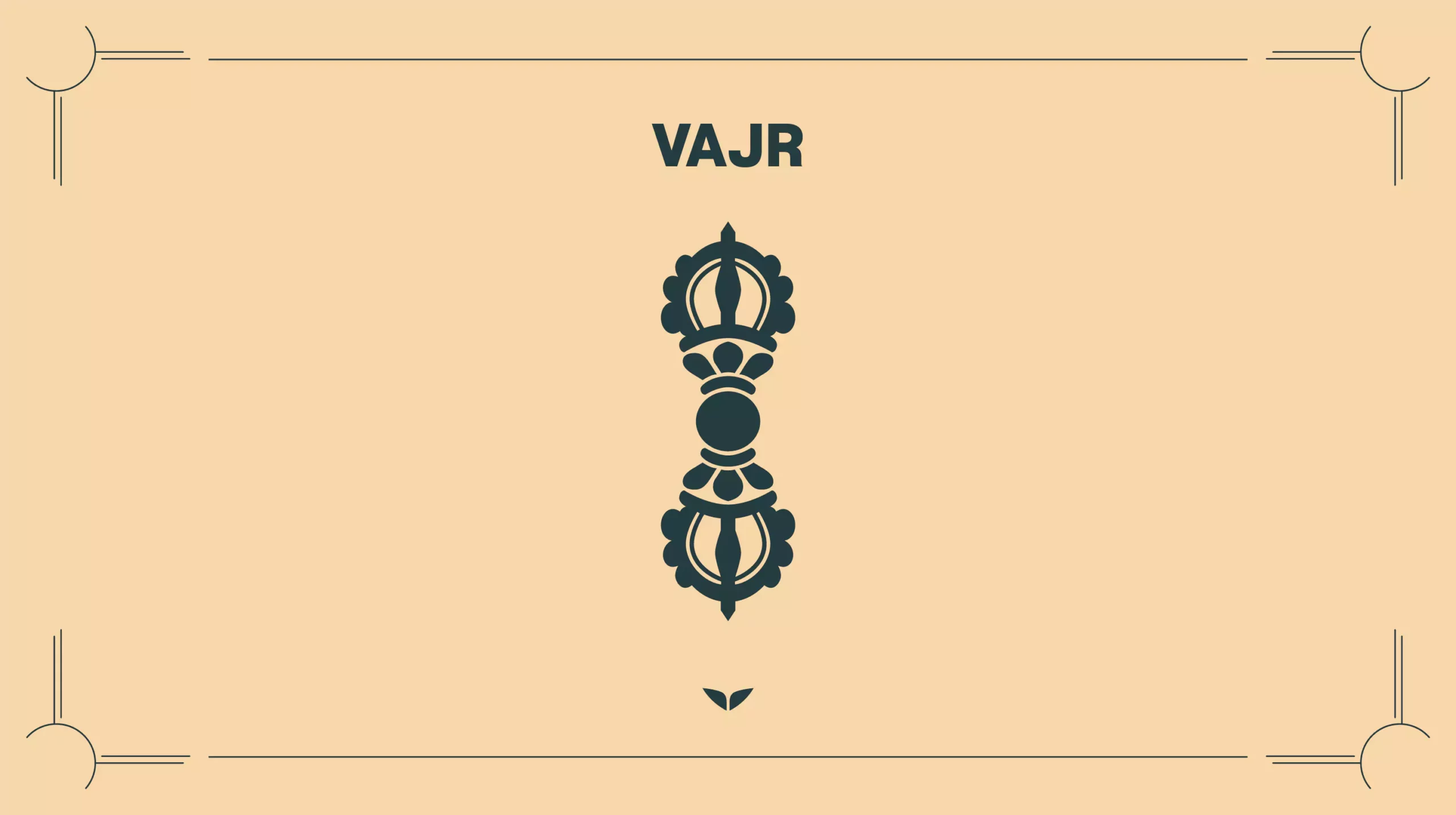 Custom graphic of the spiritual symbol, Vajr