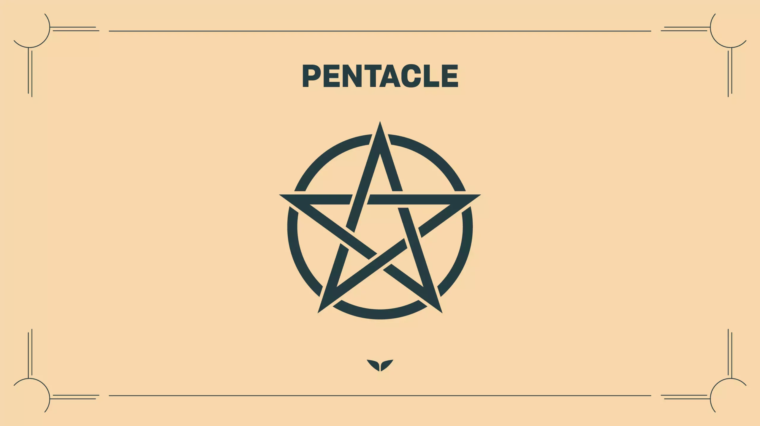 Custom graphic of the spiritual symbol, Pentacle