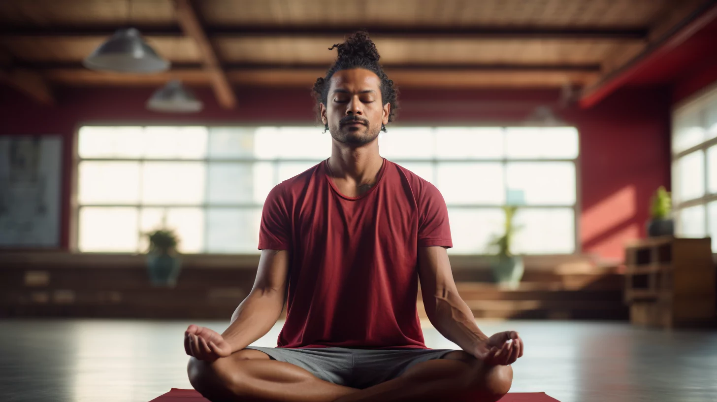 A man meditating to balance his root chakra