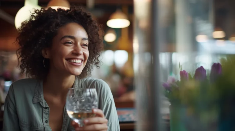 A woman holding a glass of water for intermittent fasting