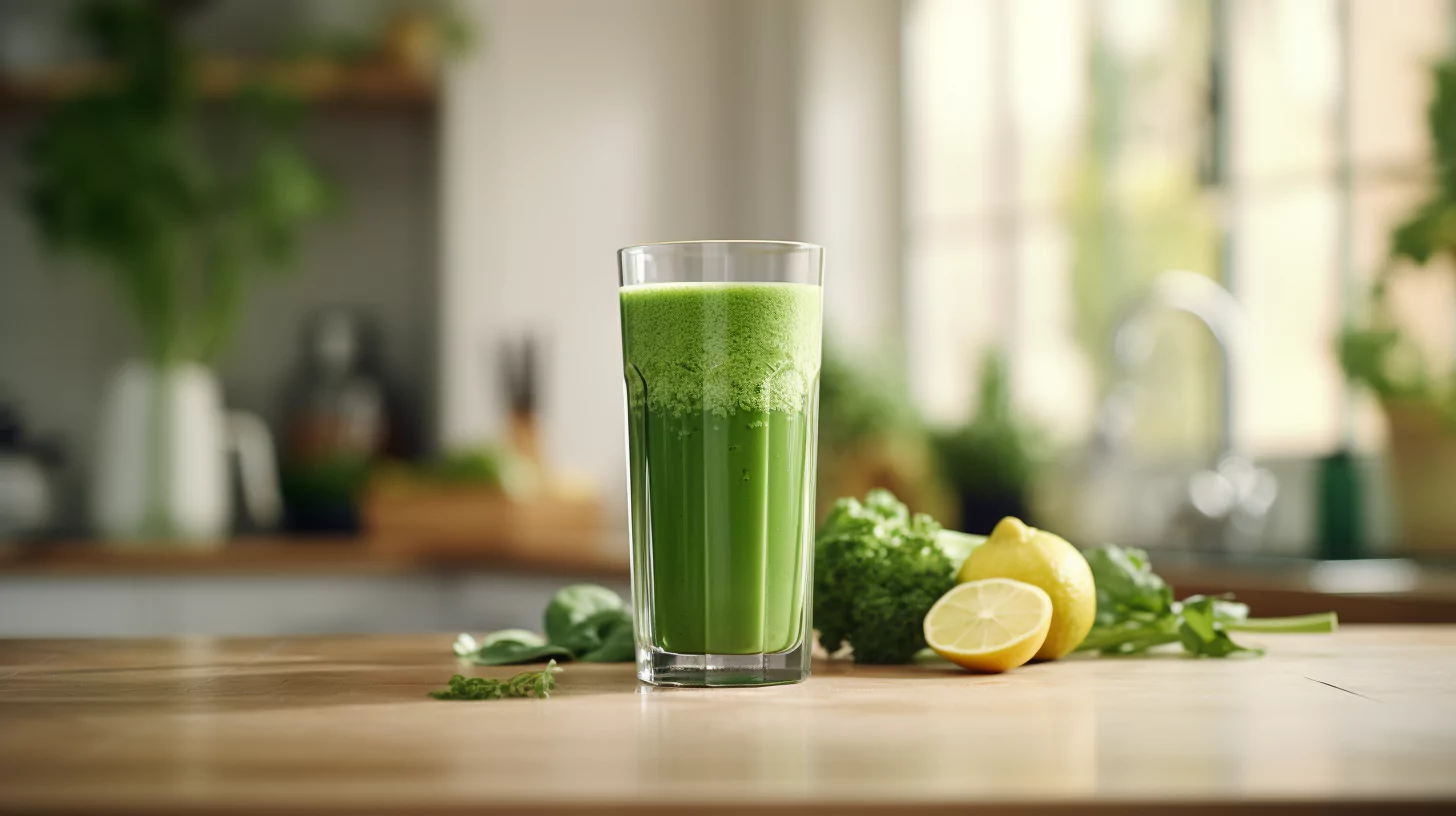 A green juice for a gut health diet