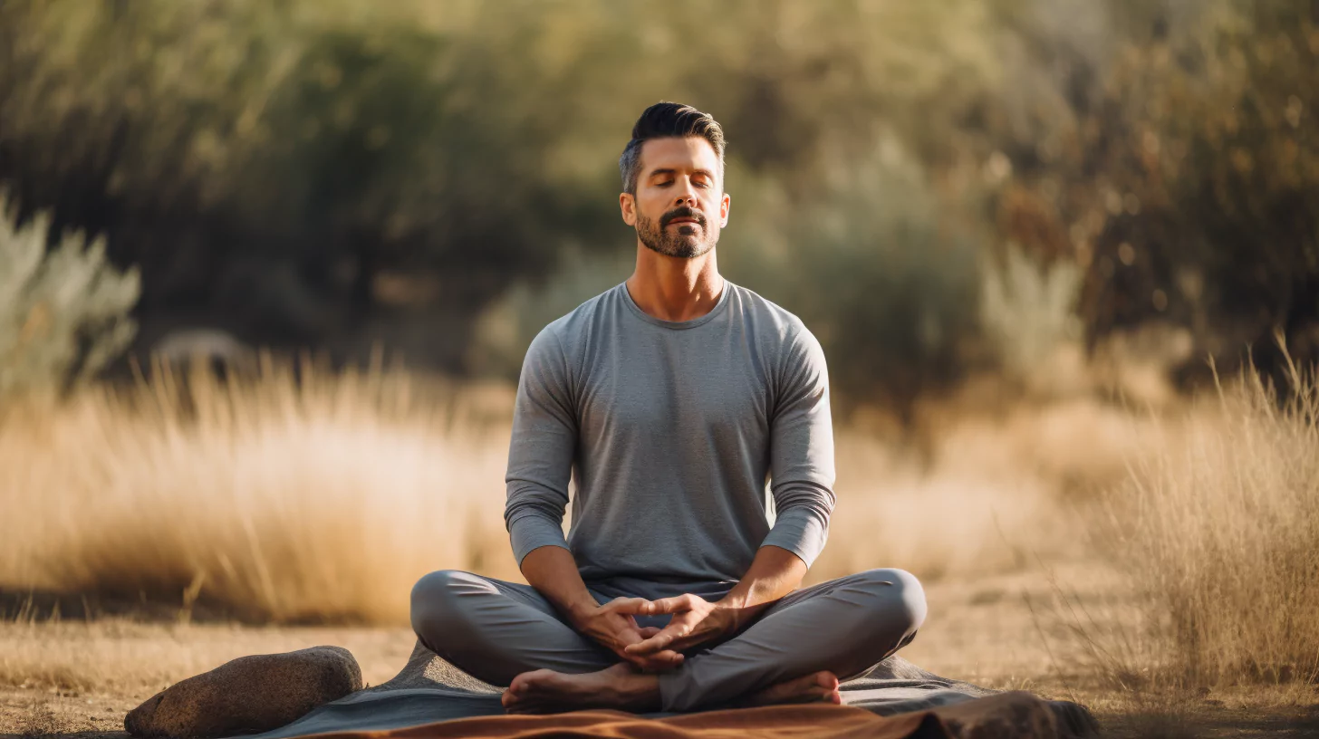 A man meditating to practice how to open chakras