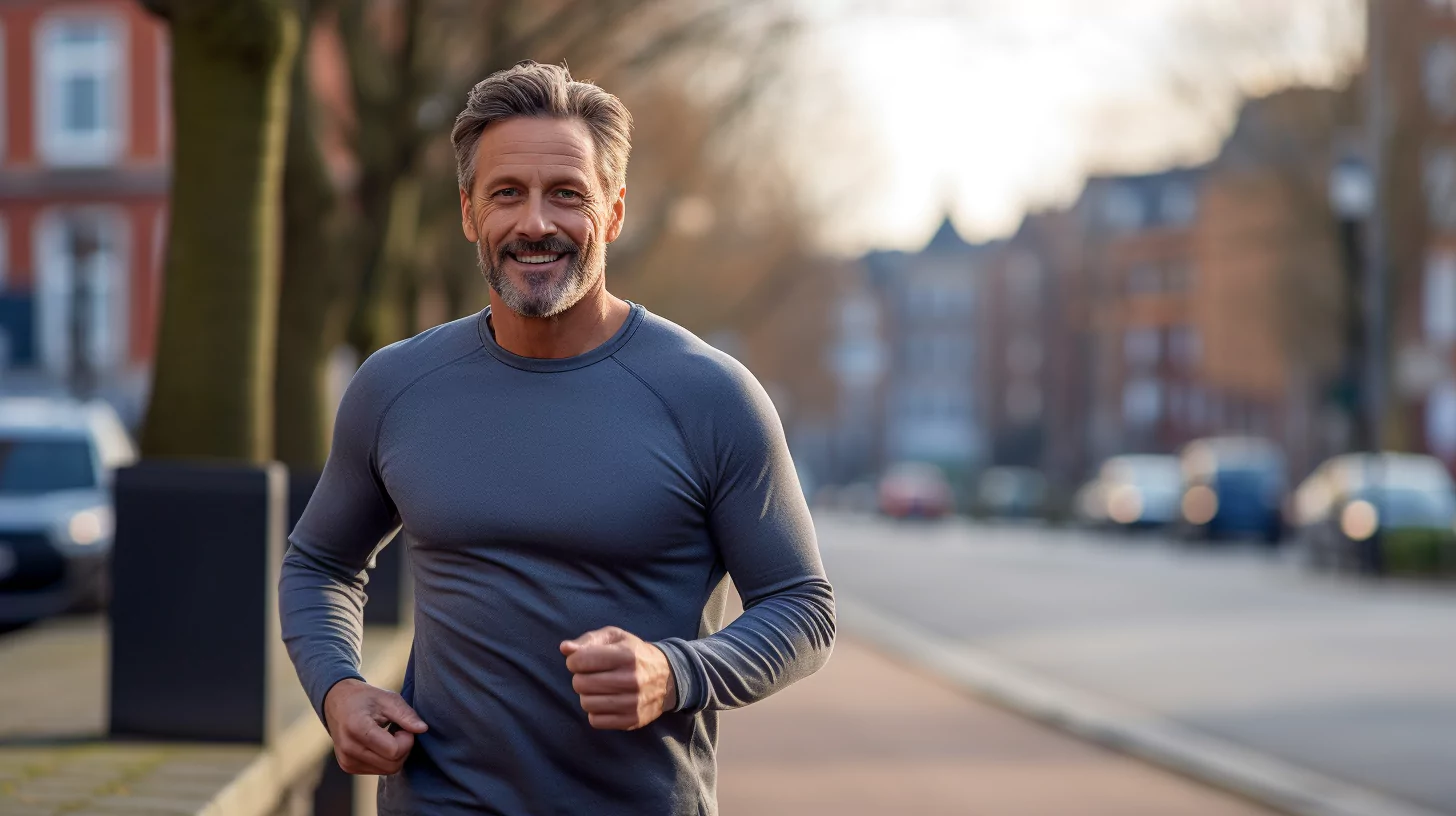 A man exercising to enhance his right brain characteristics