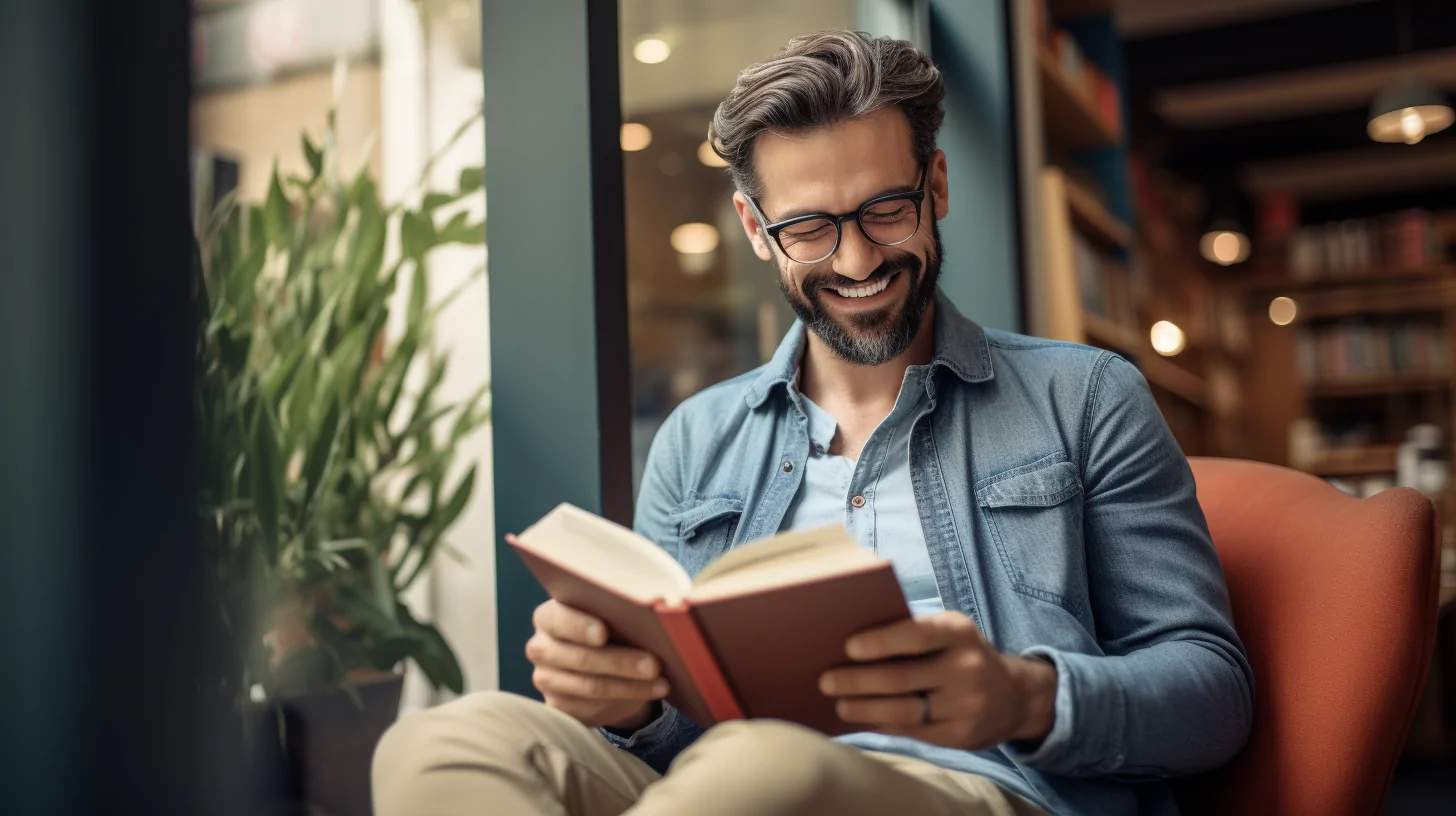 A man reading a book about the lowest IQ ever