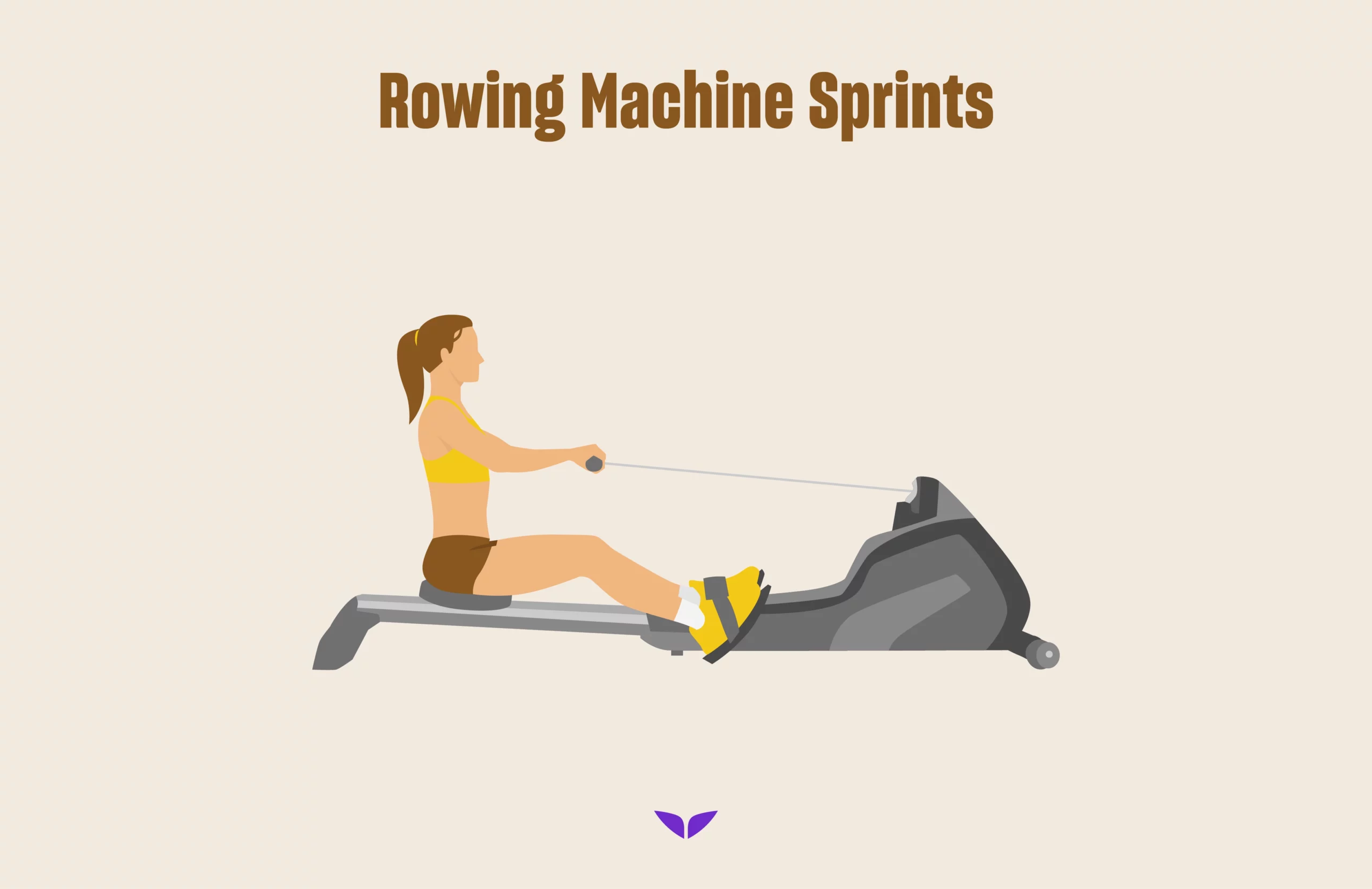 Rowing machine sprints