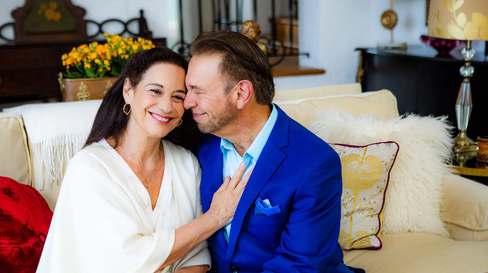 Katherine Woodward Thomas, a renowned relationship expert and trainer of Mindvalley's Calling in "The One" and Conscious Uncoupling Quests, and her husband