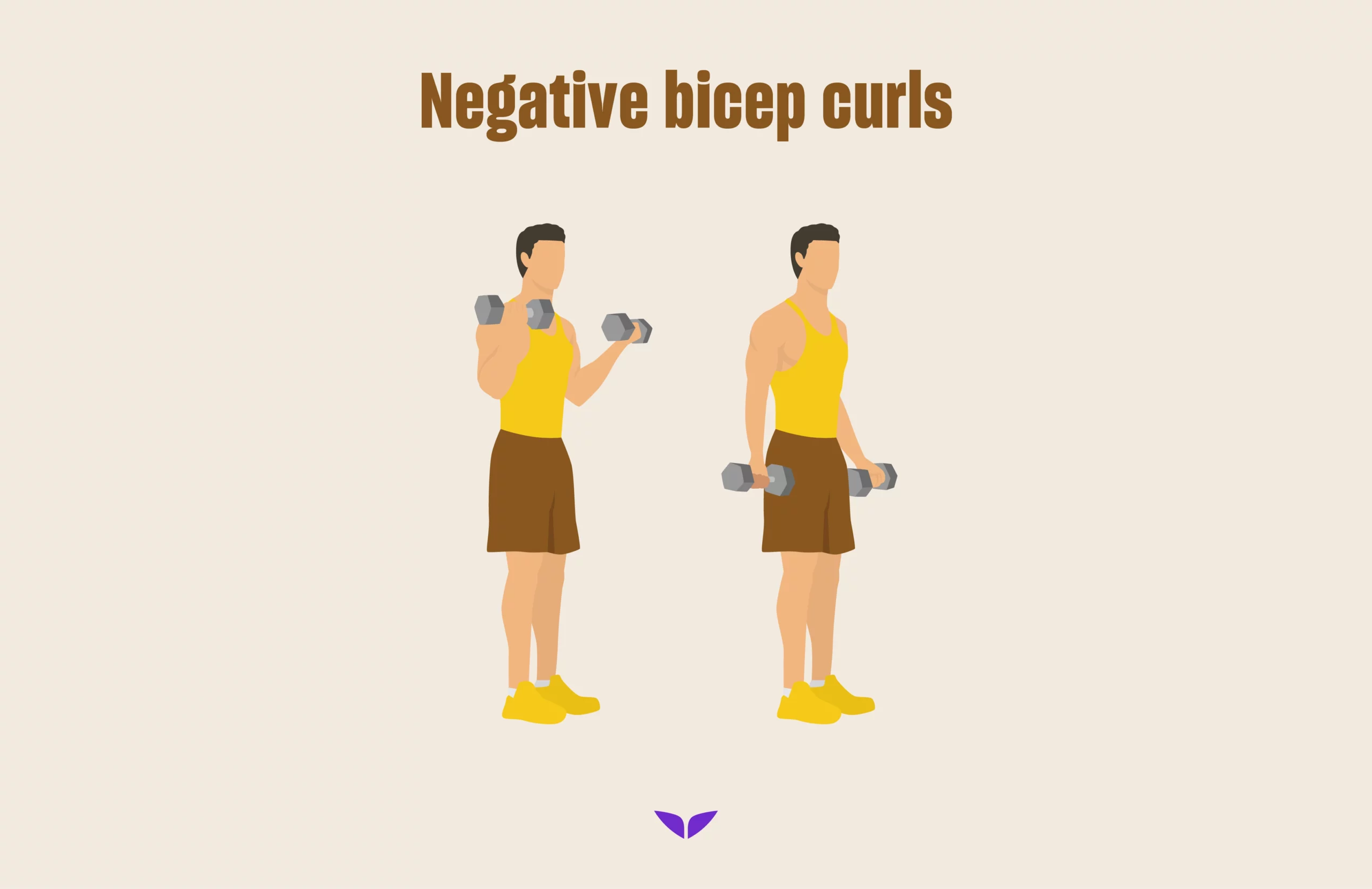 Negative bicep curls