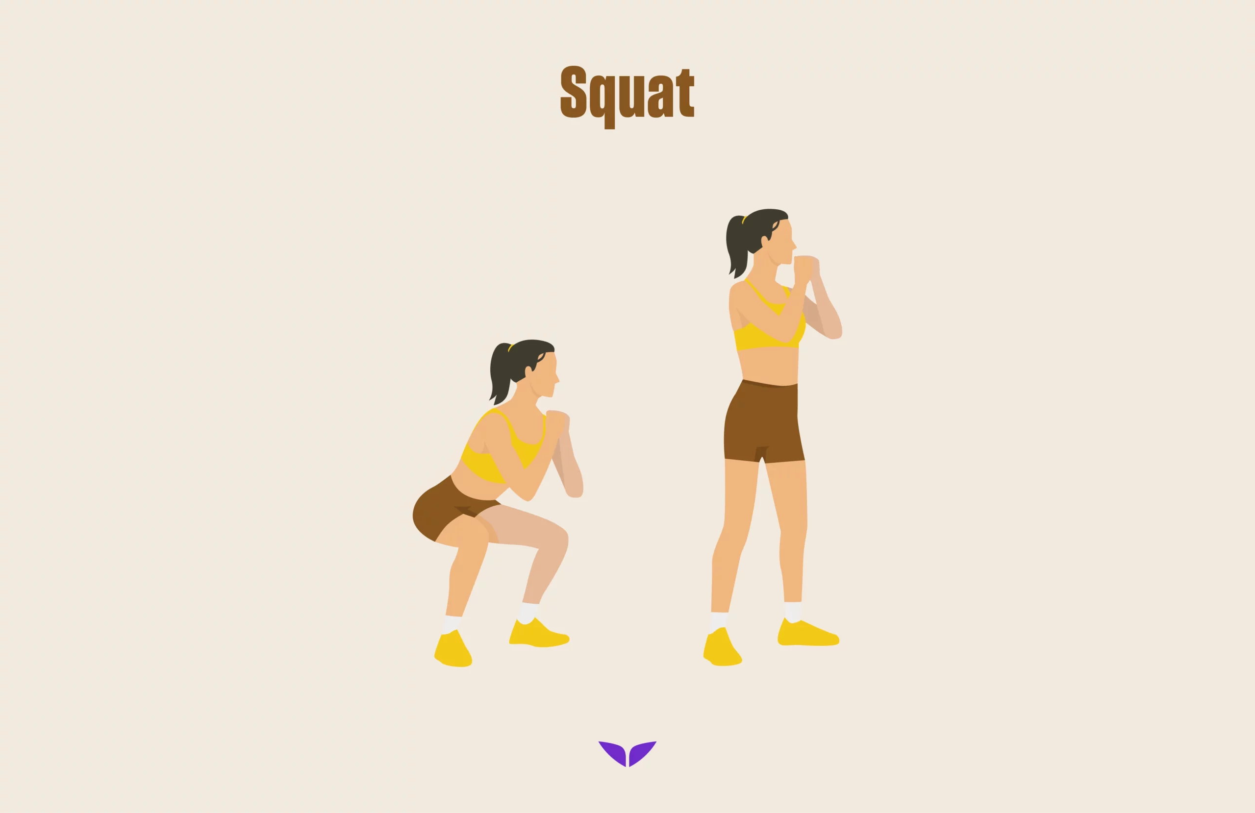 Squat, one of the best bodyweight exercises