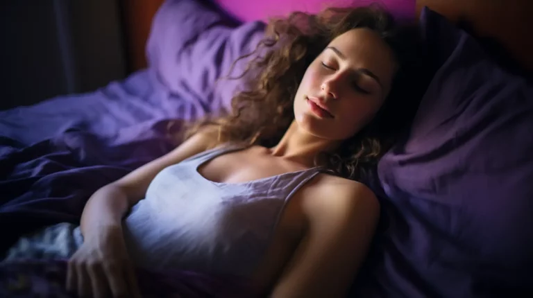 A woman learning how to lucid dream