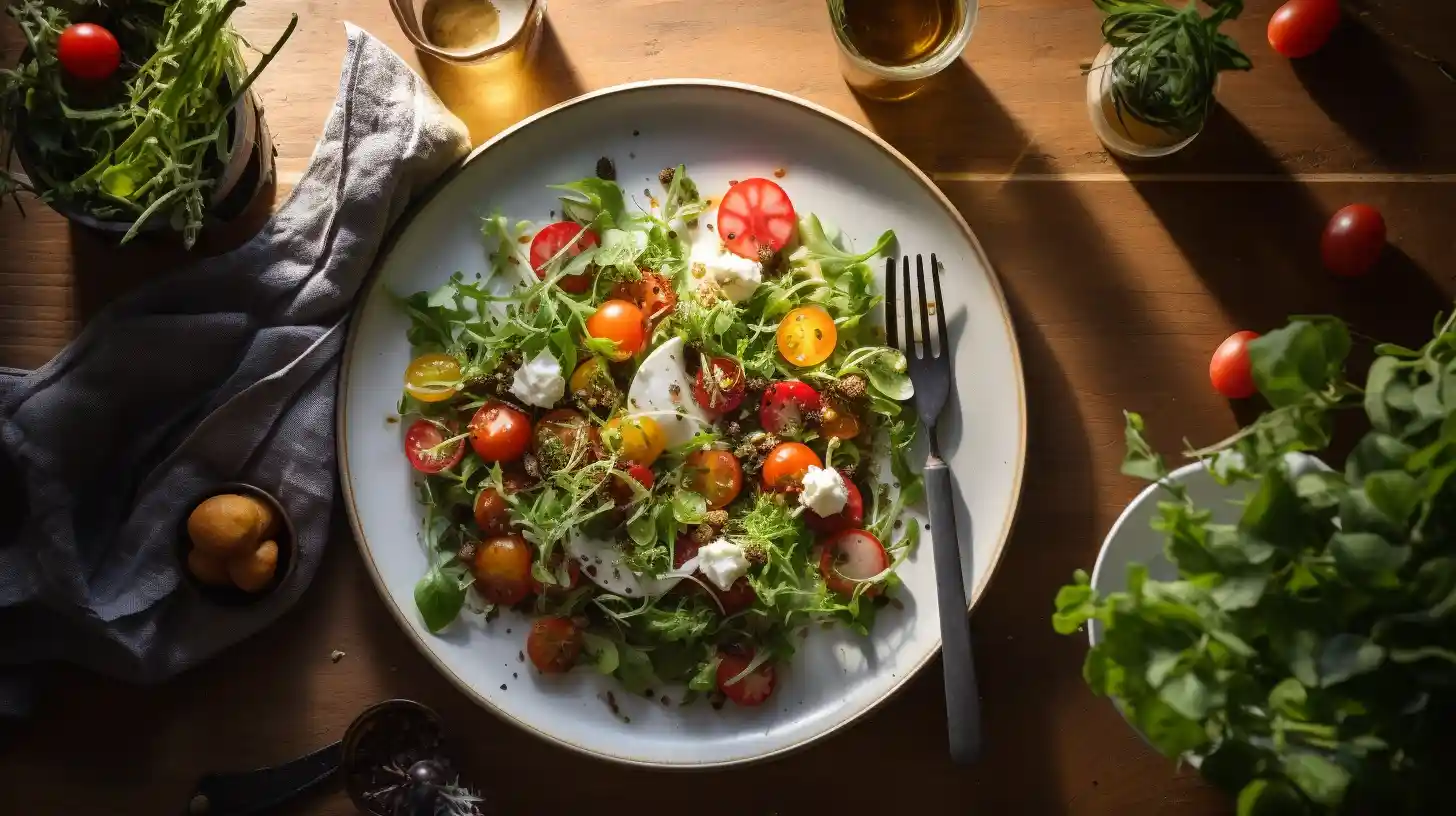 A plate of healthy food