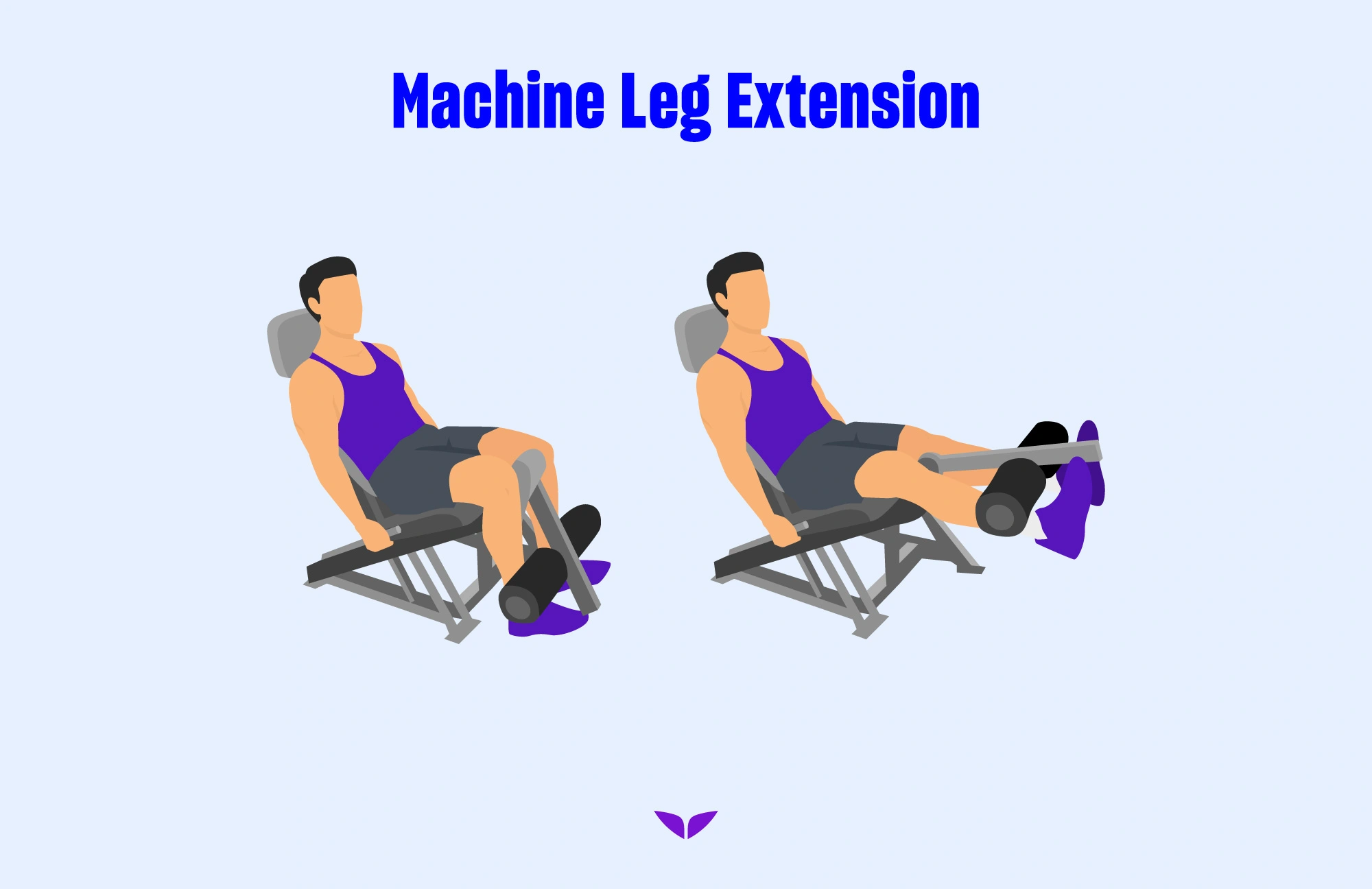 Leg workouts: Machine leg extension