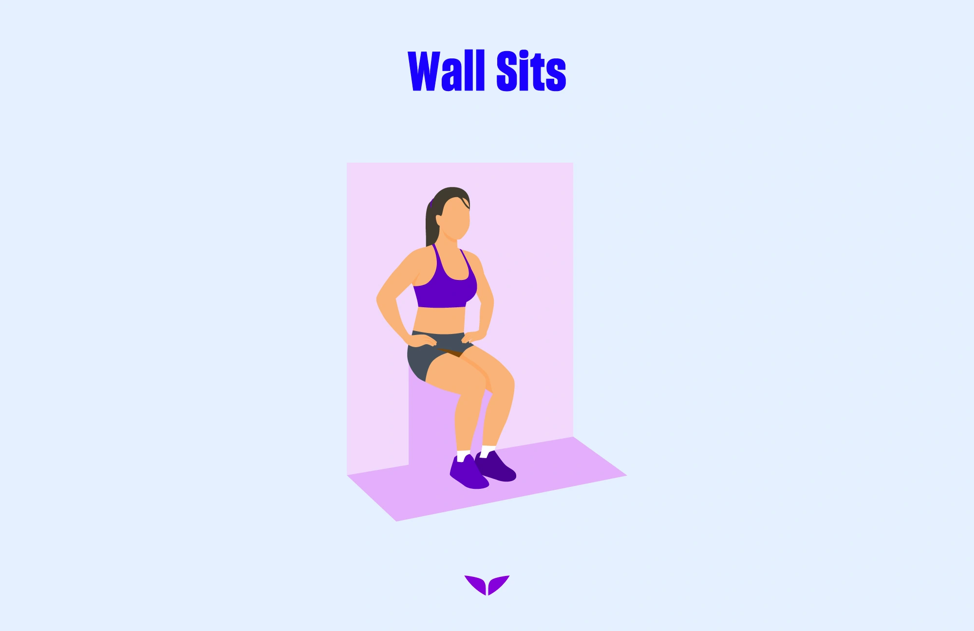 Leg workouts: Wall sits