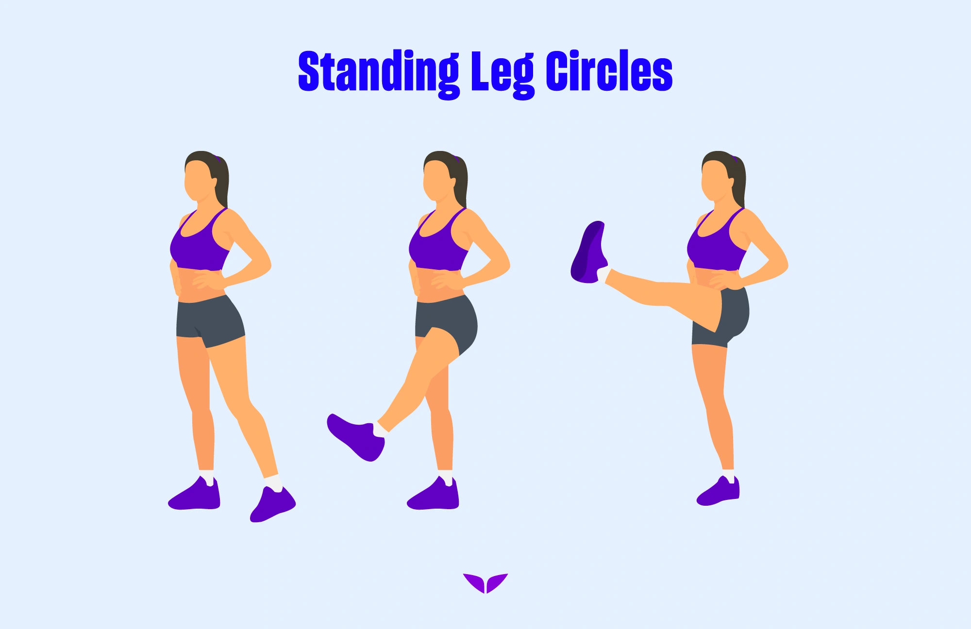 Leg workouts: Standing leg circles