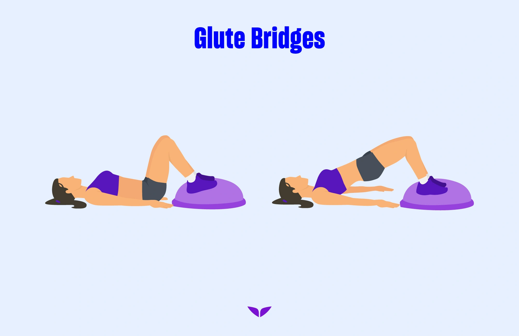 Leg workouts: Glute bridges