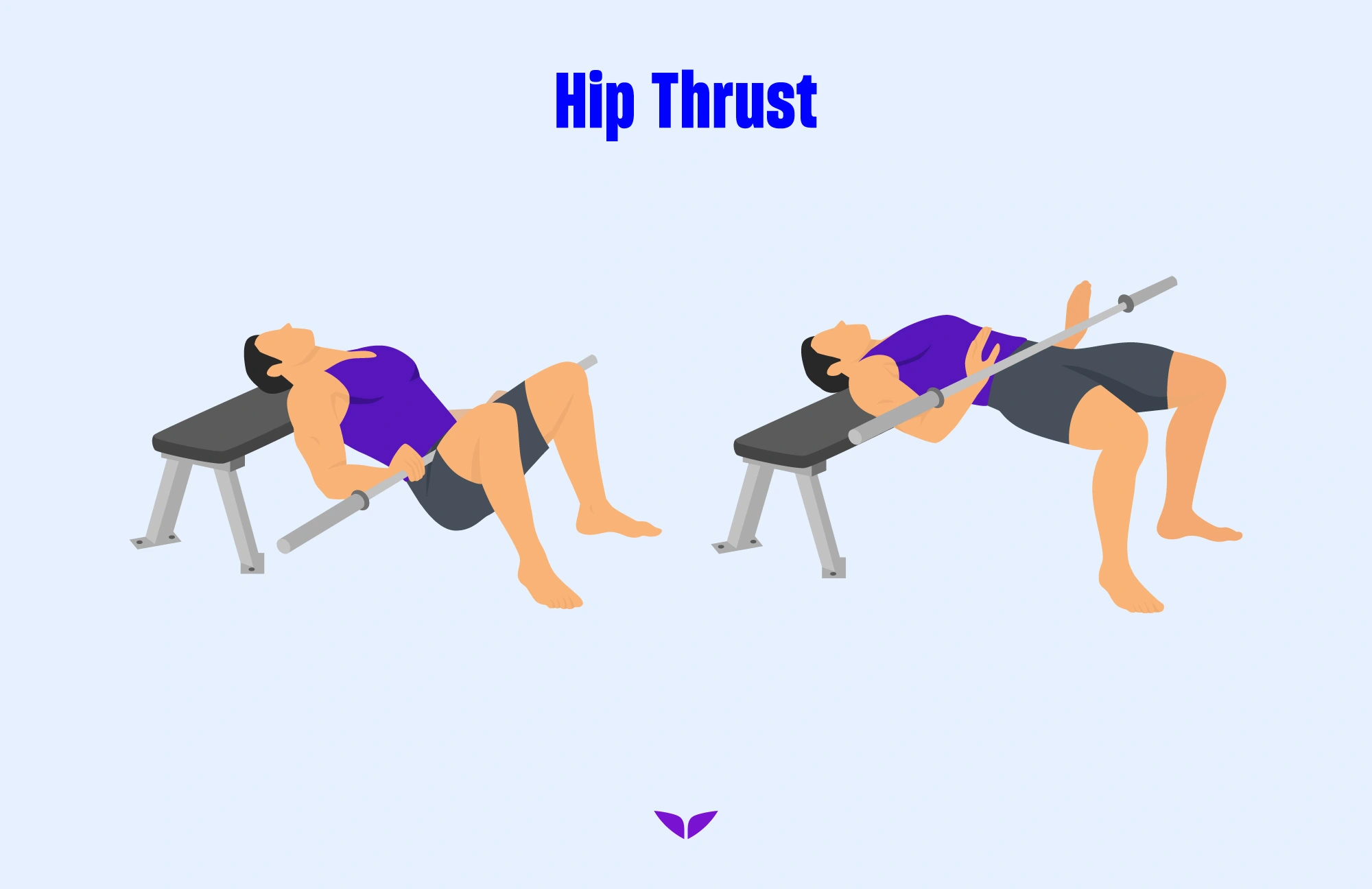 Leg workouts: Hip thrust